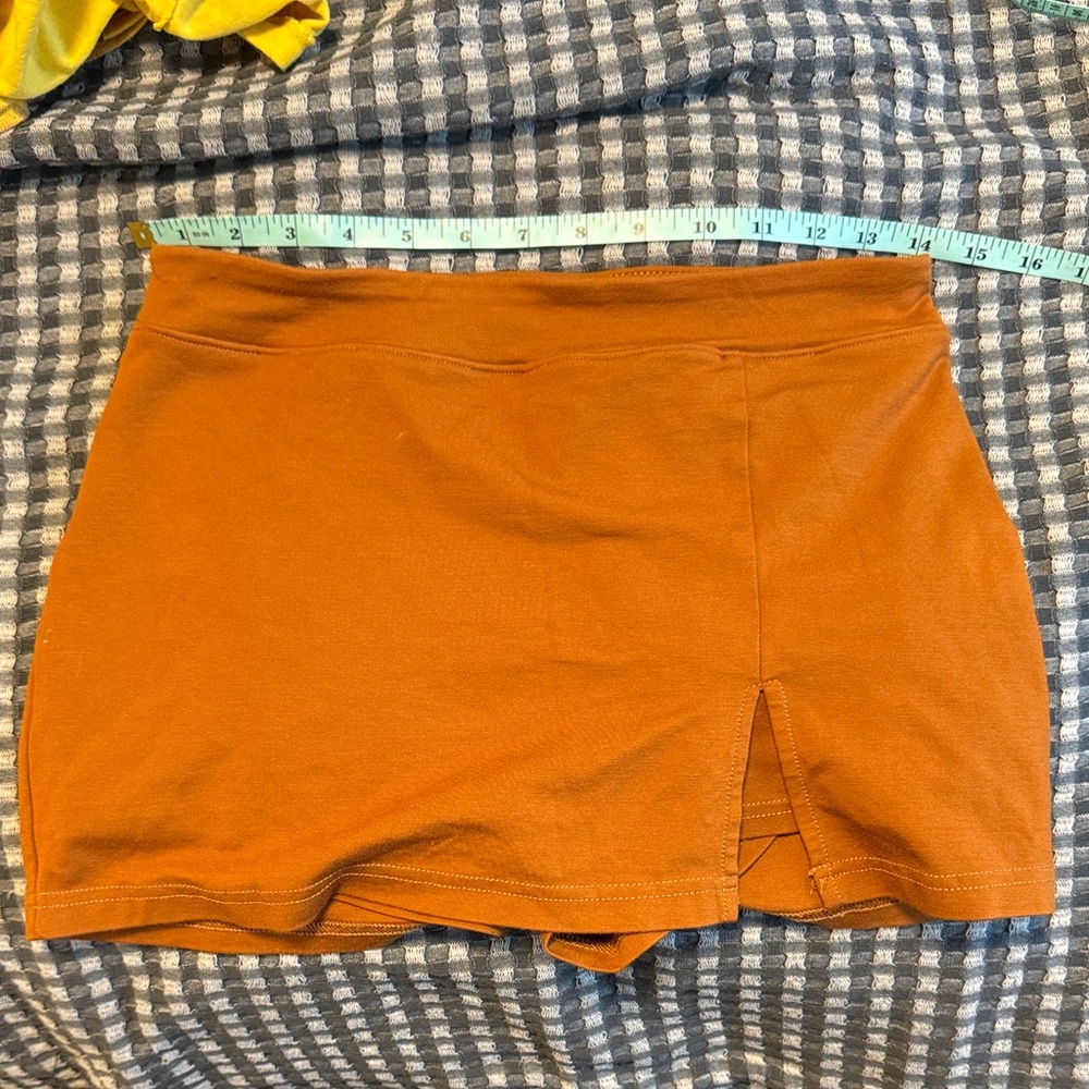Urban Outfitters Orange Skort